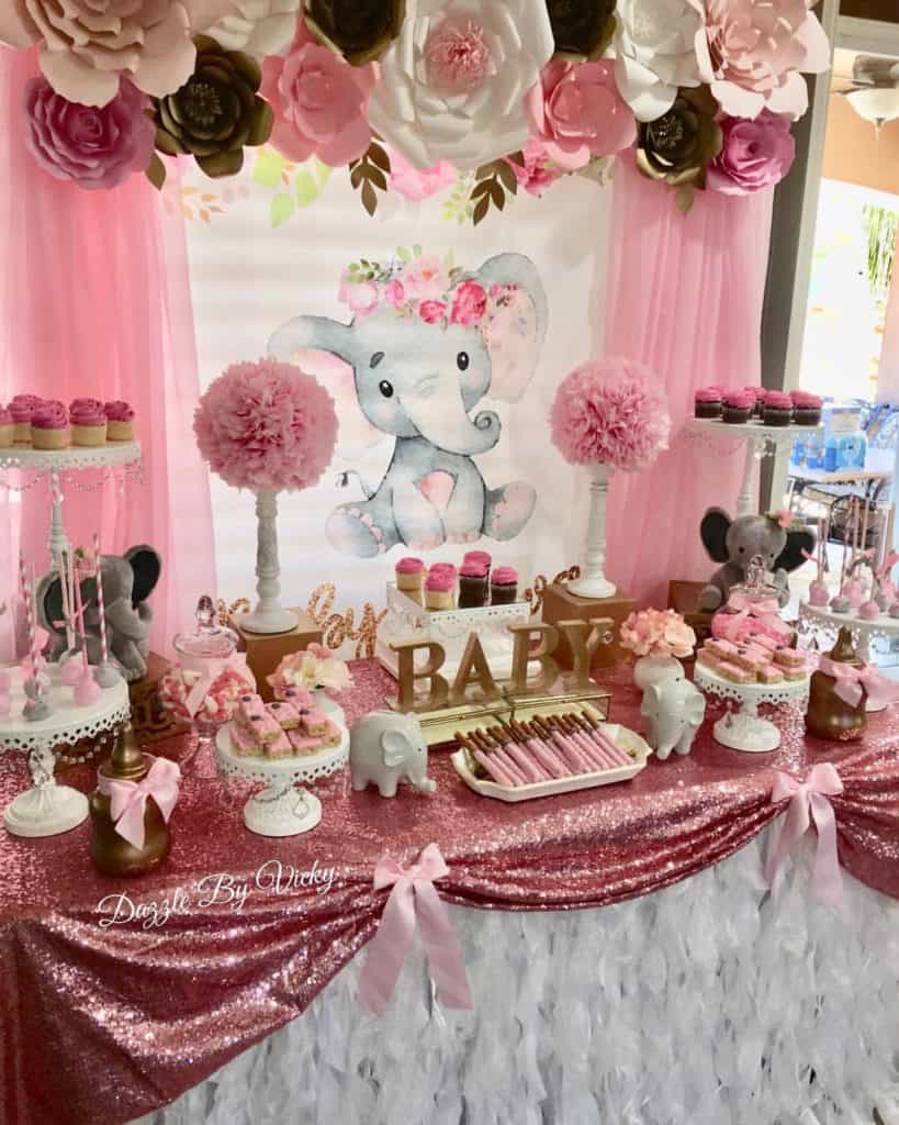 Elephant Themed Girl Baby Shower Ideas A Pretty Celebration   IMG 8798 819x1024 