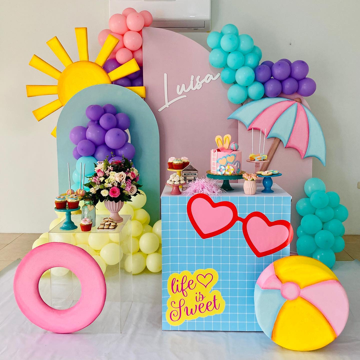 Pool Birthday Party Ideas A Pretty Celebration