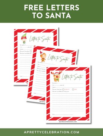 Let the Magic Begin: Free Printable Kids' Letter to Santa PDFs - A ...