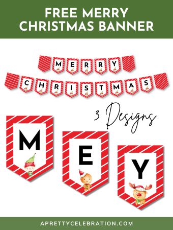 Deck the Halls: Free Printable Christmas Banners for a Festive Flourish ...
